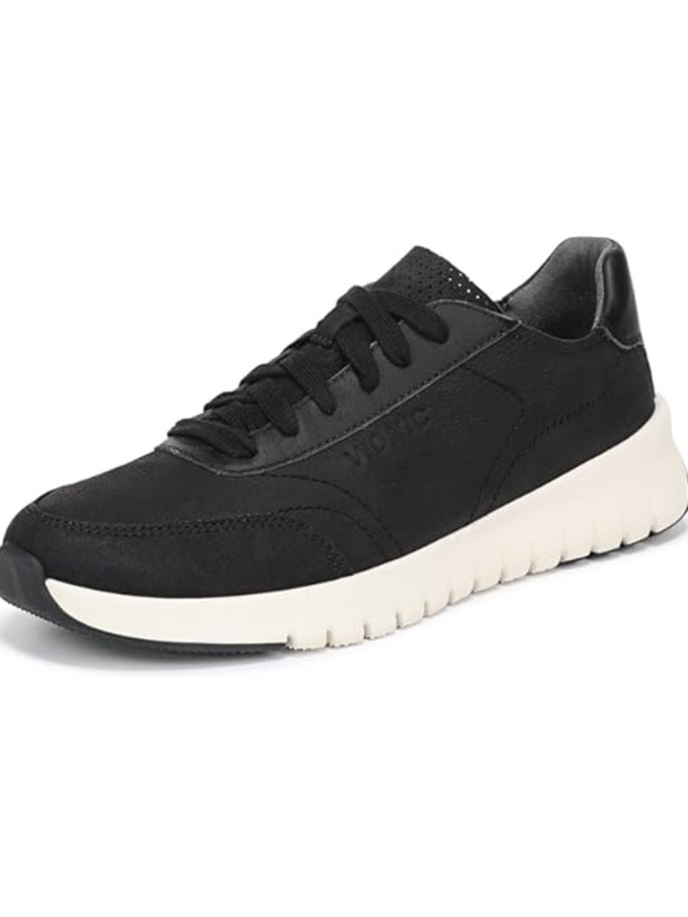 Vionic‎ Uptown Lace Up Sneakers Black Sz 7 NWOB